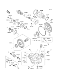 KAWASAKI, KLF220-A5 1992,KLF220-A6 1993,KLF220-A7 1994,KLF220-A8 1995,KLF220-A8A 1995, DRIVE SHAFT/FINAL GEAR