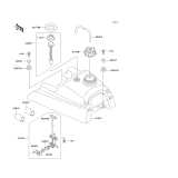 KAWASAKI, KLF220-A5 1992,KLF220-A6 1993,KLF220-A7 1994,KLF220-A8 1995,KLF220-A8A 1995, FUEL TANK