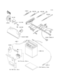 KAWASAKI, KLF220-A5 1992,KLF220-A6 1993,KLF220-A7 1994,KLF220-A8 1995,KLF220-A8A 1995, CHASSIS ELECTRICAL EQUIPMENT