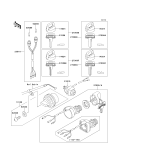 KAWASAKI, KLF220-A5 1992,KLF220-A6 1993,KLF220-A7 1994,KLF220-A8 1995,KLF220-A8A 1995, IGNITION SWITCH