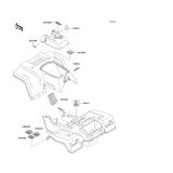 KAWASAKI, KLF220-A5 1992,KLF220-A6 1993,KLF220-A7 1994,KLF220-A8 1995,KLF220-A8A 1995, LABELS