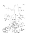 KAWASAKI, KLF300-C9 1997, CYLINDER HEAD