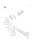 KAWASAKI, KLF300-C9 1997, CAMSHAFT(S)/TENSIONER