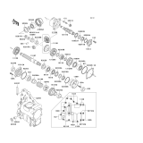 KAWASAKI, KLF300-C9 1997, FRONT BEVEL GEAR