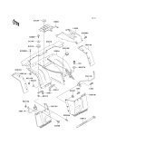 KAWASAKI, KLF300-C9 1997, FRONT FENDER(S)