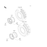 KAWASAKI, KLF300-C9 1997, TIRES