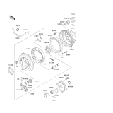 KAWASAKI, KLF300-C9 1997, REAR HUB