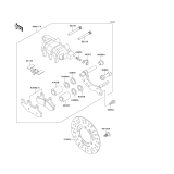 KAWASAKI, KLF300-C9 1997, FRONT BRAKE