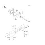 KAWASAKI, KLF300-C9 1997, HEADLIGHT(S)