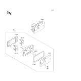 KAWASAKI, KLF300-C9 1997, TAILLIGHT(S)