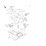 KAWASAKI, KLF300-C9 1997, LABELS(AS)