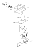 KAWASAKI, BR250FHF 2017, CYLINDER/PISTON(S)