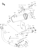 KAWASAKI, BR250FHF 2017, MUFFLER(S)