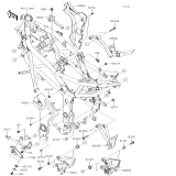 KAWASAKI, BR250FHF 2017, FRAME FITTINGS