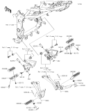 KAWASAKI, BR250FHF 2017, FOOTRESTS