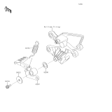 KAWASAKI, BR250FHF 2017, BRAKE PEDAL