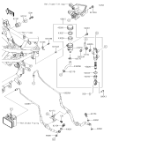 KAWASAKI, BR250FHF 2017, REAR MASTER CYLINDER