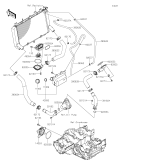 KAWASAKI, ZR900FLF 2020, WATER PIPE