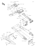 KAWASAKI, ZR900FLF 2020, REAR FENDER(S)