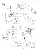 KAWASAKI, ZR900FLF 2020, REAR MASTER CYLINDER