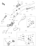 KAWASAKI, ZR900FLF 2020, HANDLEBAR