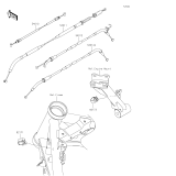 KAWASAKI, ZR900FLF 2020, CABLES