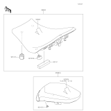 KAWASAKI, ZR900FLF 2020, ACCESSORY(SEAT)