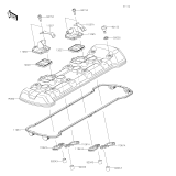 KAWASAKI, KLZ1000DMFNN 2021,KLZ1000DNFNN 2022,KLZ1000DPFNN 2023, CYLINDER HEAD COVER