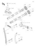 KAWASAKI, KLZ1000DMFNN 2021,KLZ1000DNFNN 2022,KLZ1000DPFNN 2023, CAMSHAFT(S)/TENSIONER