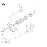 KAWASAKI, KLZ1000DMFNN 2021,KLZ1000DNFNN 2022,KLZ1000DPFNN 2023, GEAR CHANGE DRUM/SHIFT FORK(S)