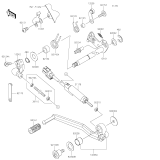 KAWASAKI, KLZ1000DMFNN 2021,KLZ1000DNFNN 2022,KLZ1000DPFNN 2023, GEAR CHANGE MECHANISM