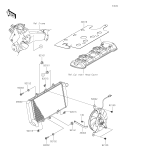 KAWASAKI, KLZ1000DMFNN 2021,KLZ1000DNFNN 2022,KLZ1000DPFNN 2023, RADIATOR