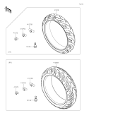 KAWASAKI, KLZ1000DMFNN 2021,KLZ1000DNFNN 2022,KLZ1000DPFNN 2023, TIRES