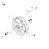KAWASAKI, KLZ1000DMFNN 2021,KLZ1000DNFNN 2022,KLZ1000DPFNN 2023, FRONT HUB