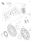 KAWASAKI, KLZ1000DMFNN 2021,KLZ1000DNFNN 2022,KLZ1000DPFNN 2023, FRONT BRAKE