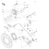 KAWASAKI, KLZ1000DMFNN 2021,KLZ1000DNFNN 2022,KLZ1000DPFNN 2023, REAR BRAKE