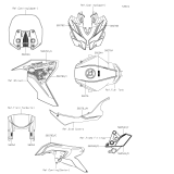 KAWASAKI, KLZ1000DMFNN 2021,KLZ1000DNFNN 2022,KLZ1000DPFNN 2023, DECALS(BLACK/GRAY)