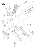 KAWASAKI, ZX1002KPFNN 2023,ZX1002KPFAN 2023,ZX1002KRFNN 2024,ZX1002KRFAN 2024, SWINGARM