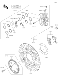 KAWASAKI, ZX1002KPFNN 2023,ZX1002KPFAN 2023,ZX1002KRFNN 2024,ZX1002KRFAN 2024, FRONT BRAKE