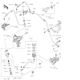 KAWASAKI, ZX1002KPFNN 2023,ZX1002KPFAN 2023,ZX1002KRFNN 2024,ZX1002KRFAN 2024, REAR MASTER CYLINDER