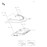 KAWASAKI, ZX1002KPFNN 2023,ZX1002KPFAN 2023,ZX1002KRFNN 2024,ZX1002KRFAN 2024, SIDE COVERS