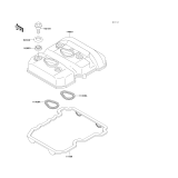 KAWASAKI, EL250-F6 2003, CYLINDER HEAD COVER