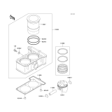KAWASAKI, EL250-F6 2003, CYLINDER/PISTON(S)