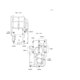 KAWASAKI, EL250-F6 2003, CRANKCASE BOLT PATTERN