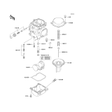 KAWASAKI, EL250-F6 2003, CARBURETOR PARTS