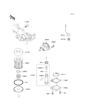 KAWASAKI, EL250-F6 2003, OIL PUMP