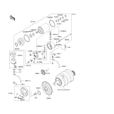 KAWASAKI, EL250-F6 2003, STARTER MOTOR