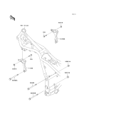 KAWASAKI, EL250-F6 2003, FRAME FITTINGS