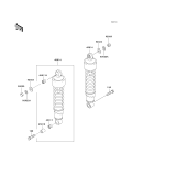 KAWASAKI, EL250-F6 2003, SUSPENSION/SHOCK ABSORBER
