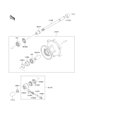 KAWASAKI, EL250-F6 2003, FRONT HUB